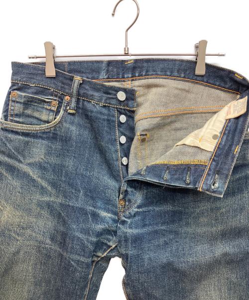 EVISU（エヴィス）EVISU (エヴィス) ボタンフライデニムパンツ インディゴ サイズ:88.5cm(W35)の古着・服飾アイテム