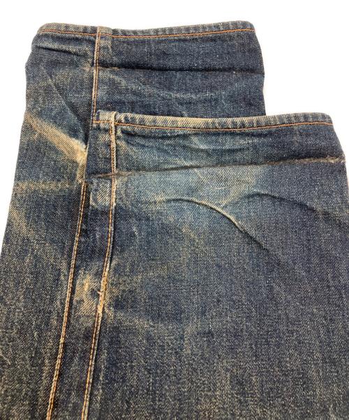 EVISU（エヴィス）EVISU (エヴィス) ボタンフライデニムパンツ インディゴ サイズ:88.5cm(W35)の古着・服飾アイテム