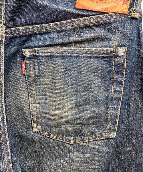 EVISU（エヴィス）EVISU (エヴィス) ボタンフライデニムパンツ インディゴ サイズ:88.5cm(W35)の古着・服飾アイテム