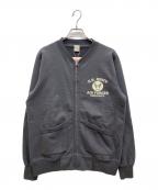 BUZZ RICKSON'Sバズリクソンズ）の古着「SET-IN ZIP SWEAT SHIRT “U.S. ARMY AIR FORCES”（セットイン ジップ スウェットシャツ USアーミー エアフォース）」｜ブラック