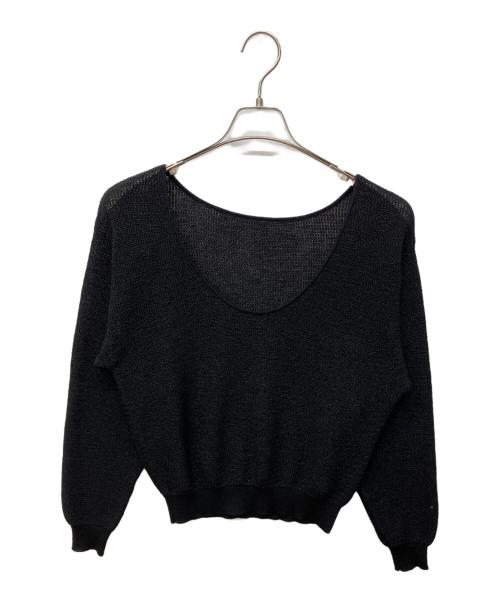 Plage（プラージュ）Plage (プラージュ) LI/PE open ニット ブラック サイズ:不明の古着・服飾アイテム