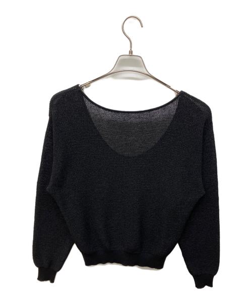 Plage（プラージュ）Plage (プラージュ) LI/PE open ニット ブラック サイズ:不明の古着・服飾アイテム