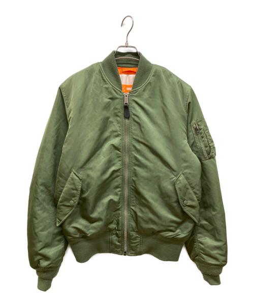 ALPHA（アルファ）ALPHA (アルファ) MA-1ジャケット グリーン サイズ:XLの古着・服飾アイテム