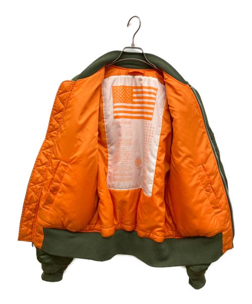 ALPHA（アルファ）ALPHA (アルファ) MA-1ジャケット グリーン サイズ:XLの古着・服飾アイテム