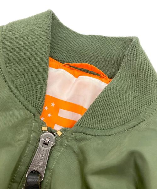 ALPHA（アルファ）ALPHA (アルファ) MA-1ジャケット グリーン サイズ:XLの古着・服飾アイテム