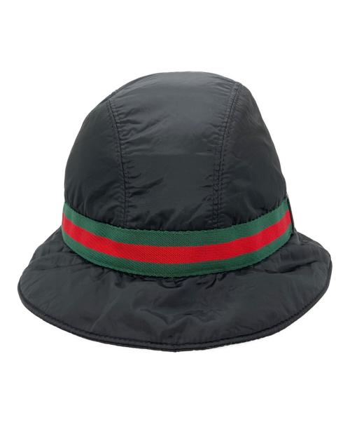 GUCCI（グッチ）GUCCI (グッチ) シェリーラインサファリハット ブラック サイズ:XLの古着・服飾アイテム