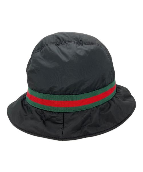 GUCCI（グッチ）GUCCI (グッチ) シェリーラインサファリハット ブラック サイズ:XLの古着・服飾アイテム