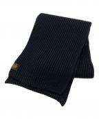 BATONERバトナ―）の古着「SOLID WOOL MUFFLER ソリッドウールマフラー」｜ブラック
