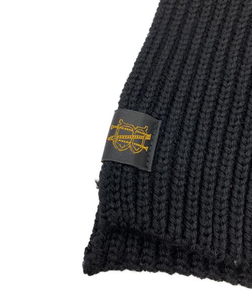 BATONER（バトナ―）BATONER (バトナ―) SOLID WOOL MUFFLER ソリッドウールマフラー ブラックの古着・服飾アイテム