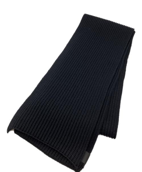 BATONER（バトナ―）BATONER (バトナ―) SOLID WOOL MUFFLER ソリッドウールマフラー ブラックの古着・服飾アイテム