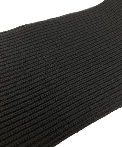 BATONER（バトナ―）BATONER (バトナ―) SOLID WOOL MUFFLER ソリッドウールマフラー ブラックの古着・服飾アイテム