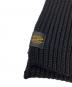 BATONER (バトナ―) SOLID WOOL MUFFLER ソリッドウールマフラー ブラック：7000円