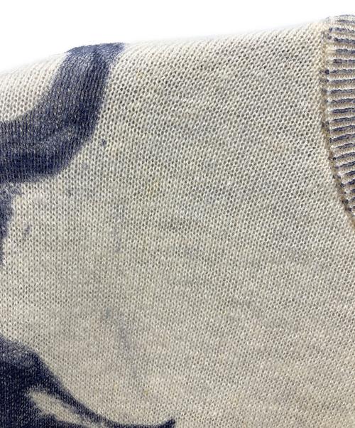 Vivienne Westwood man（ヴィヴィアン ウェストウッド マン）Vivienne Westwood man (ヴィヴィアン ウェストウッド マン) MARBLE KNIT　マーブルニット ホワイト サイズ:44の古着・服飾アイテム