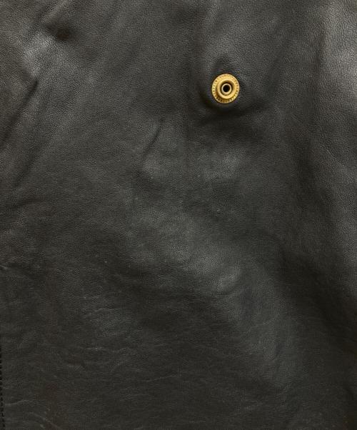 DRESS HIPPY（ドレスヒッピー）DRESS HIPPY (ドレスヒッピー) シープスキンレザージャケット ブラック サイズ:Lの古着・服飾アイテム