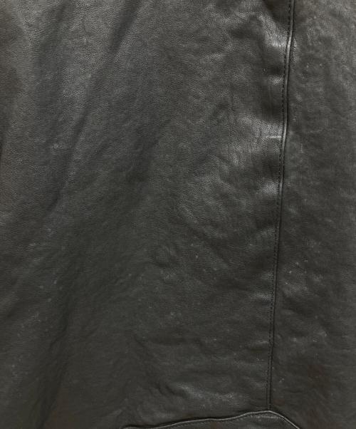 DRESS HIPPY（ドレスヒッピー）DRESS HIPPY (ドレスヒッピー) シープスキンレザージャケット ブラック サイズ:Lの古着・服飾アイテム