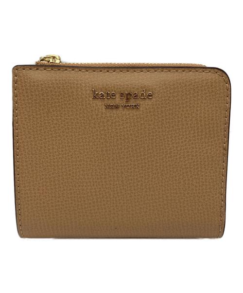 Kate Spade（ケイトスペード）Kate Spade (ケイトスペード) SYLVIA BIFOLD WALLET ベージュの古着・服飾アイテム
