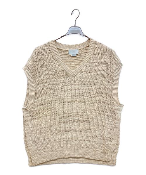 YOKE（ヨーク）YOKE (ヨーク) 5G OVERSIZED V-NECK KNIT（ 5ゲージ オーバーサイズ Vネック ニット ベスト） ブラウン サイズ:Mの古着・服飾アイテム