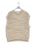 YOKE（ヨーク）の古着「5G OVERSIZED V-NECK KNIT（ 5ゲージ オーバーサイズ Vネック ニット ベスト）」｜ブラウン