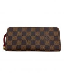LOUIS VUITTON（ルイ ヴィトン）の古着「ダミエ ポルトフォイユクレマンス　長財布」｜ブラウン