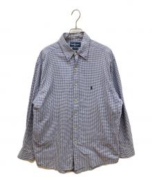 RALPH LAUREN（ラルフローレン）の古着「チェックシャツ」｜ブルー×ホワイト