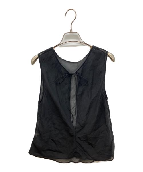 Plage（プラージュ）Plage (プラージュ) COTTON SILK SHEER N/S ブラウス ブラック サイズ:記載なしの古着・服飾アイテム