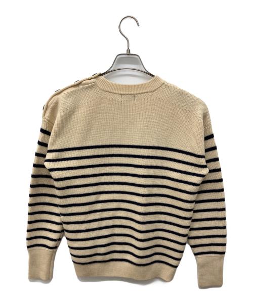 POLO RALPH LAUREN（ポロ・ラルフローレン）POLO RALPH LAUREN (ポロ・ラルフローレン) ボーダーニット ベージュ サイズ:XSの古着・服飾アイテム
