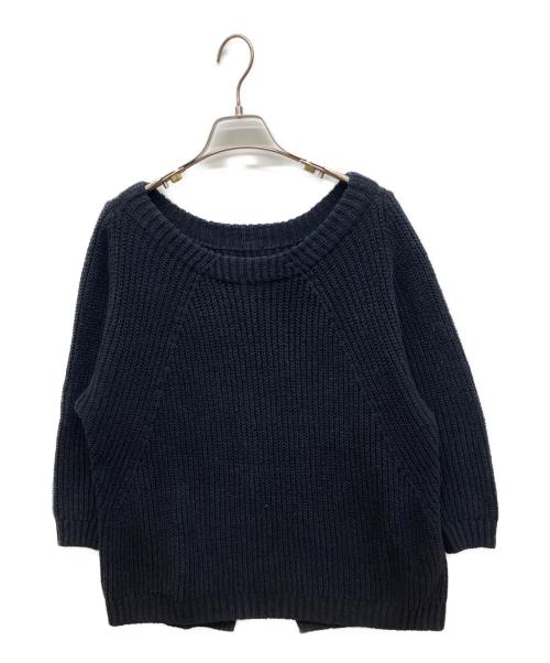 MUSE de Deuxieme Classe（ミューズ ドゥーズィエム クラス）MUSE de Deuxieme Classe (ミューズ ドゥーズィエム クラス) Lily Linen アゼ プルオーバー ネイビー サイズ:FREEの古着・服飾アイテム