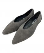 SHISEIシセイ）の古着「MM POINTED SUEDE PUMPS」｜グレー