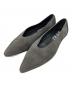 SHISEI（シセイ）の古着「MM POINTED SUEDE PUMPS」｜グレー