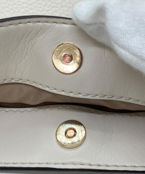 MICHAEL KORS（マイケルコース）MICHAEL KORS (マイケルコース) クリスティナ シボレザー ショルダー ホワイトの古着・服飾アイテム