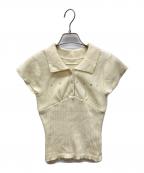 ANDMARYアンドマリー）の古着「lindsay logo tops ivory」｜アイボリー