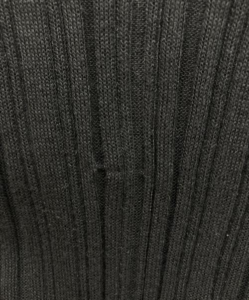 HER LIP TO（ハーリップトゥ）Her lip to (ハーリップトゥ) Random Ribbed Knit Cardigan ブラック サイズ:Mの古着・服飾アイテム