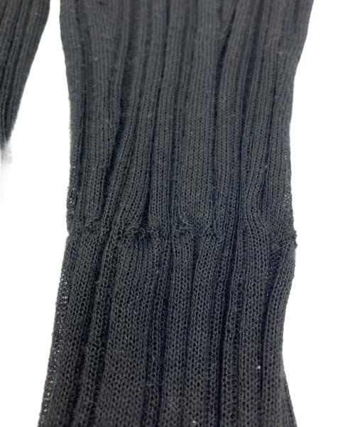 HER LIP TO（ハーリップトゥ）Her lip to (ハーリップトゥ) Random Ribbed Knit Cardigan ブラック サイズ:Mの古着・服飾アイテム