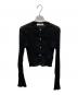 Her lip to（ハーリップトゥ）の古着「Random Ribbed Knit Cardigan」｜ブラック