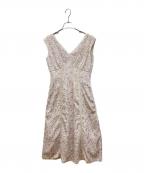 HER LIP TOハーリップトゥ）の古着「Lace Trimmed Floral Dress」｜ピンク