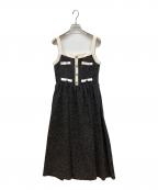 HER LIP TOハーリップトゥ）の古着「Tweed Long Dress」｜ブラック