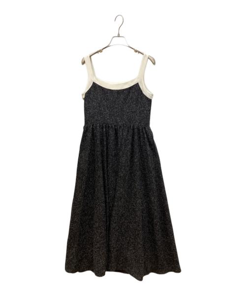 HER LIP TO（ハーリップトゥ）HER LIP TO (ハーリップトゥ) Tweed Long Dress ブラック サイズ:Mの古着・服飾アイテム