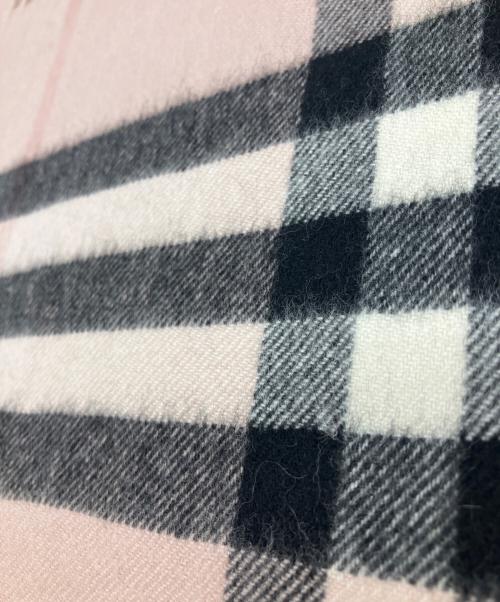 BURBERRY（バーバリー）BURBERRY (バーバリー) ノヴァチェックカシミヤマフラー ピンクの古着・服飾アイテム