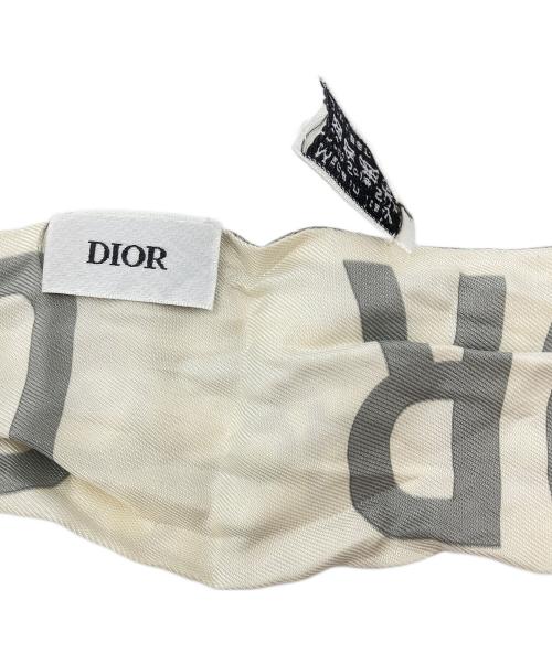 Dior（ディオール）DIOR (ディオール) ミッツァシルクスカーフ グレーの古着・服飾アイテム
