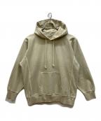 AURALEEオーラリー）の古着「SUPER MILLED SWEAT P/O PARKA　スウェットパーカー」｜ベージュ