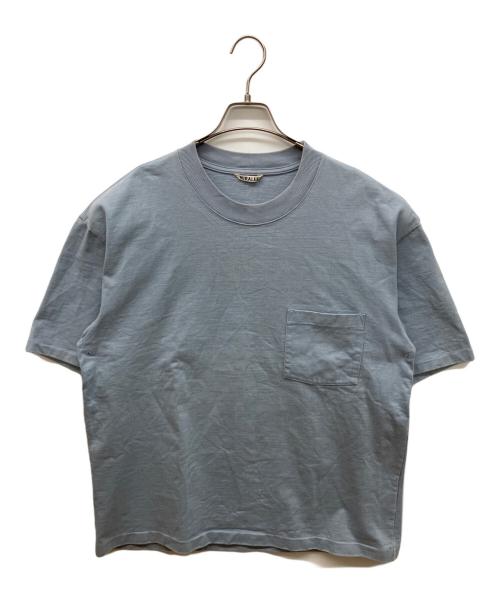 AURALEE（オーラリー）AURALEE (オーラリー) HEAVY WEIGHT TEE ブルー サイズ:4の古着・服飾アイテム