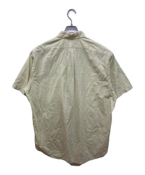 RALPH LAUREN（ラルフローレン）RALPH LAUREN (ラルフローレン) チェック半袖ボタンダウンシャツ イエロー サイズ:Lの古着・服飾アイテム