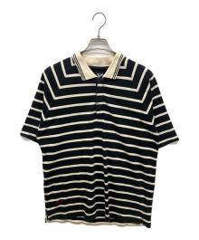stussy（ステューシー）の古着「ボーダーポロシャツ」｜ネイビー