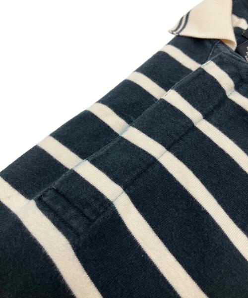 stussy（ステューシー）stussy (ステューシー) ボーダーポロシャツ ネイビー サイズ:Lの古着・服飾アイテム