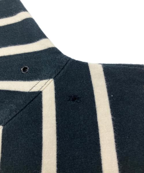 stussy（ステューシー）stussy (ステューシー) ボーダーポロシャツ ネイビー サイズ:Lの古着・服飾アイテム