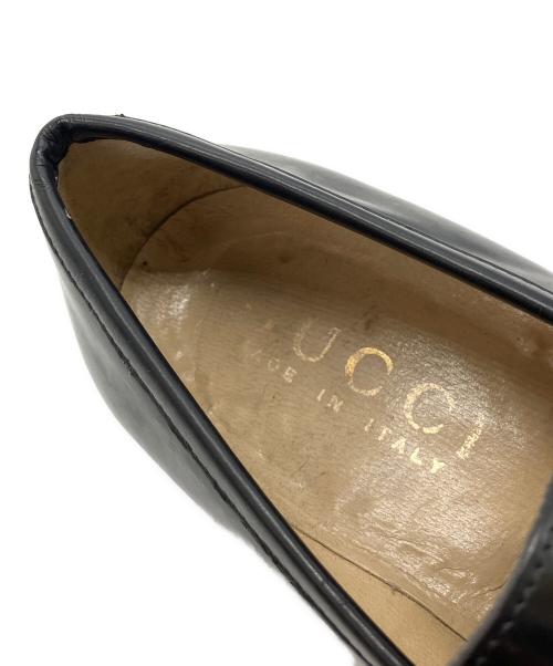 GUCCI（グッチ）GUCCI (グッチ) ホースビットローファー ブラック サイズ:40 1/2Eの古着・服飾アイテム