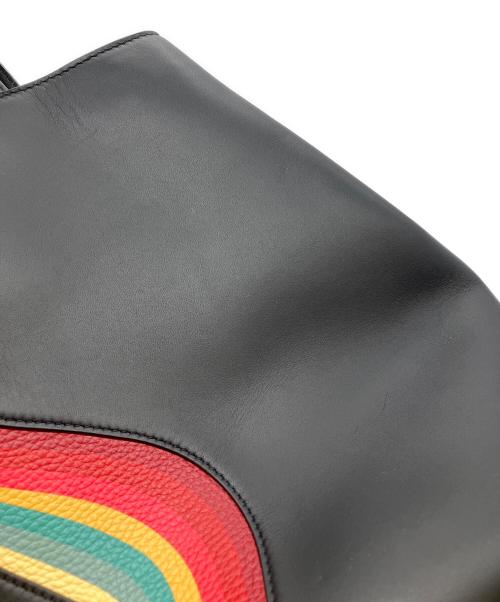 PAUL SMITH（ポールスミス）PAUL SMITH (ポールスミス) Swirl Leather Tote Bag ブラックの古着・服飾アイテム