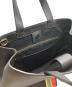 中古・古着 PAUL SMITH (ポールスミス) Swirl Leather Tote Bag ブラック：10000円
