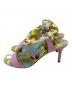 Emilio Pucci (エミリオ プッチ) スカーフ装飾ヒールサンダル ピンク サイズ:37 1/2：13000円