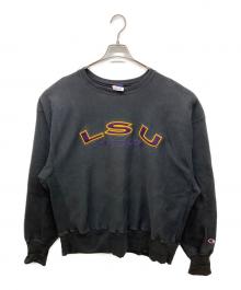 Champion REVERSE WEAVE（チャンピオン リバース ウィーブ）の古着「90'sプリントスウェット」｜ブラック